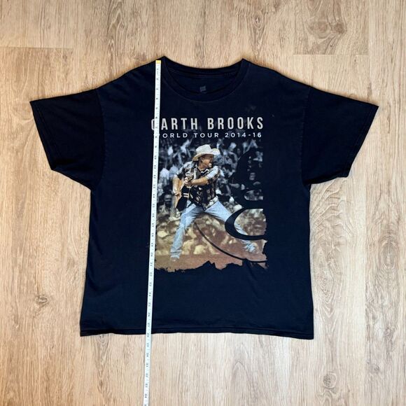 Garth Brooks Tour T-Shirt World Tour 2014-2016 Black XL Graphic Band Tee - Picture 5 of 5